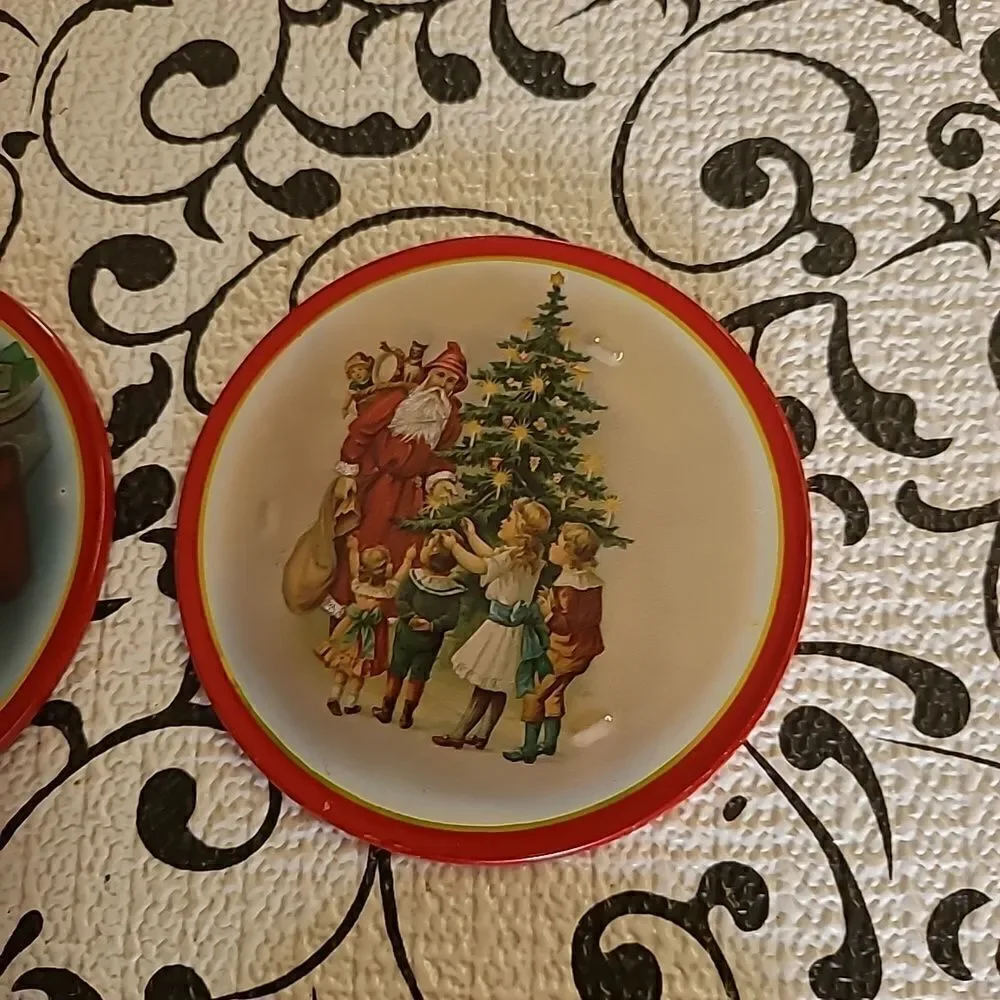 Vintage Tin Christmas CoastCoasters
